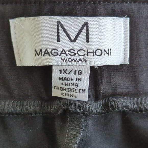 M Magaschoni Womens 1X Black‎ Pants Embellished Stretch Skinny Leg - Picture 5 of 14